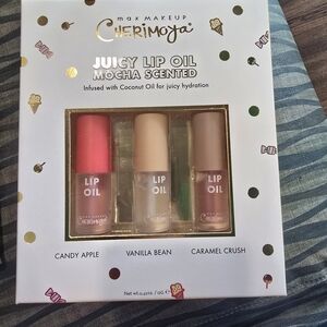 Juicy Lip Oil Trio — Candy Apple, Vanilla Bean & Caramel Crush